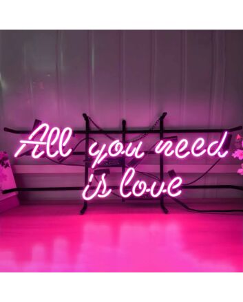 All You Need Is Love Elegant Iron Frame Neon Sign