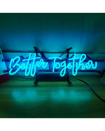 Better Together Romantic Iron Frame Neon Sign