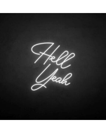 Hello yeah neon sign