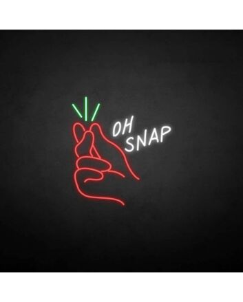 &#39;Oh snap&#39; neon sign