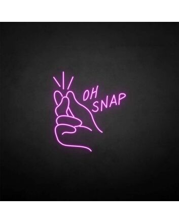 &#39;Oh snap&#39; neon sign