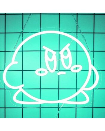Mad Angry Kirby Game Neon Sign