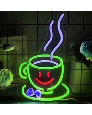 Cute Coffee Cup Neon Sign