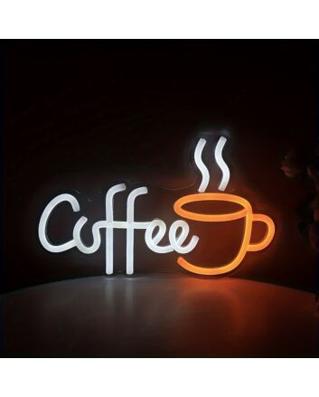 Customize Minimalist Coffee Cup Neon Sign