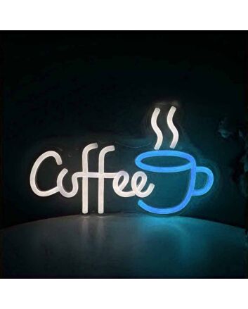 Customize Minimalist Coffee Cup Neon Sign