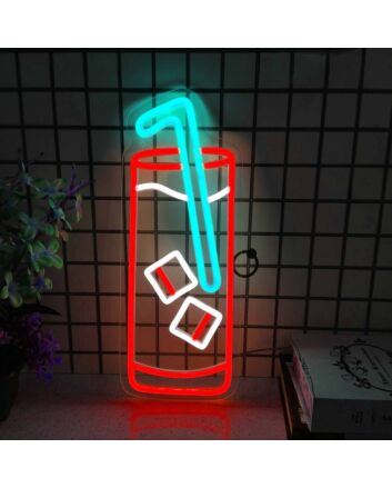 Iced Cocktail Bar Neon Sign