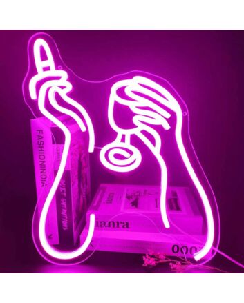Elegant Drinking Bar Neon Sign