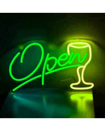 Open Bar Neon Sign