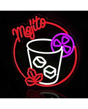 Bright Mojito Drink Neon Sign