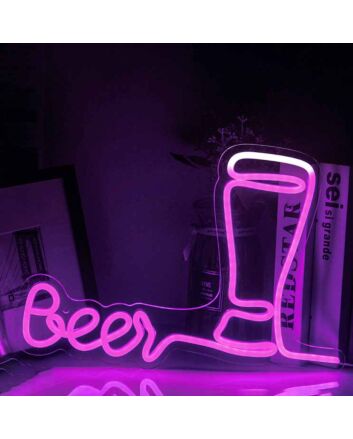 Customize Creative Beer Bottle Neon Sign