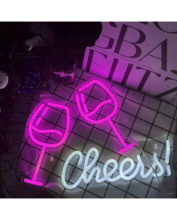 Customize Elegant Toasting Neon Sign