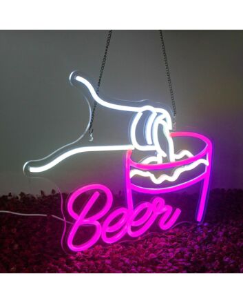 Customize Pouring Drink Neon Sign