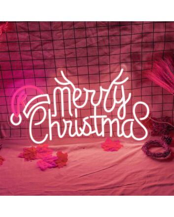 Merry Christmas Celebration Deco Neon Sign