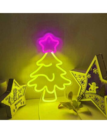 Christmas Tree Holiday Decoration Neon Sign