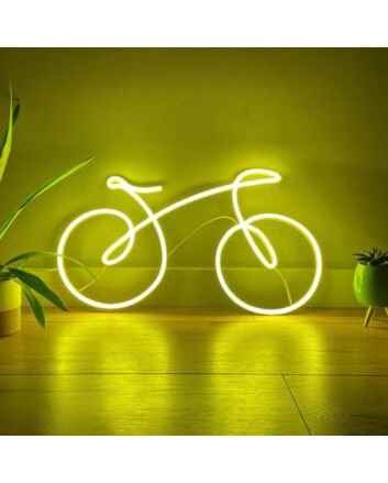 Abstract Line Bicycle Neon Sign