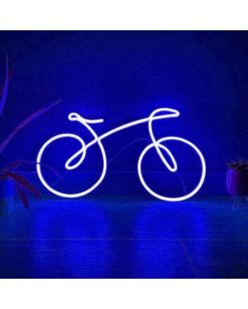 Abstract Line Bicycle Neon Sign