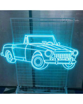 Cool Convertible Car Neon Sign