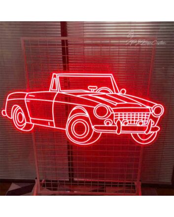 Cool Convertible Car Neon Sign