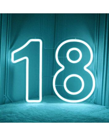 Number Birthdays LED Neon Sign