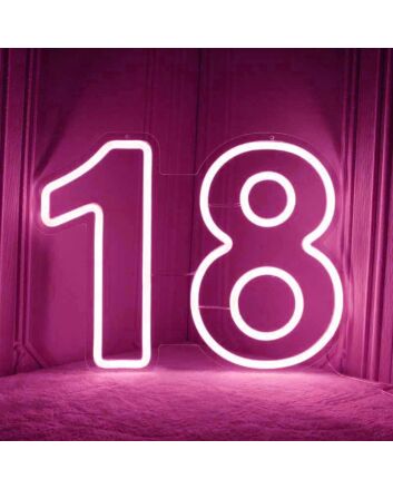 Number Birthdays LED Neon Sign