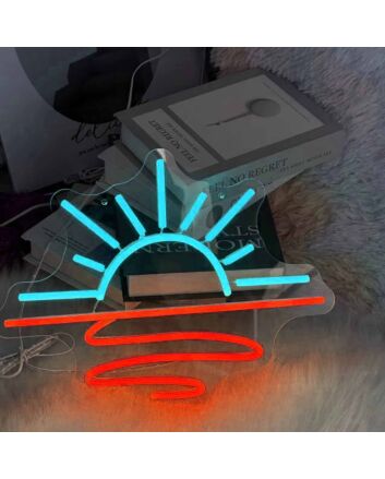 Sunrise Over the Sea Neon Sign