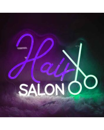Customize Classic Barbershop Scissors Neon Sign
