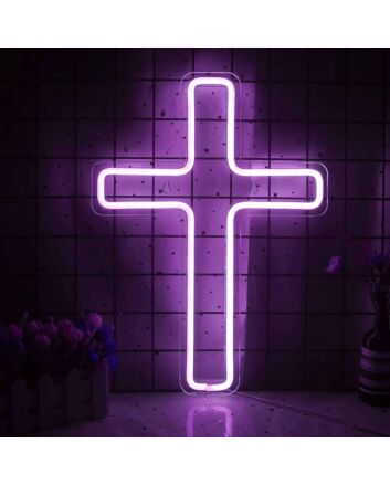 Faith Cross Inspirational Neon Sign