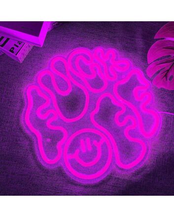 Fuck Off Bold Abstract Lines Neon Sign