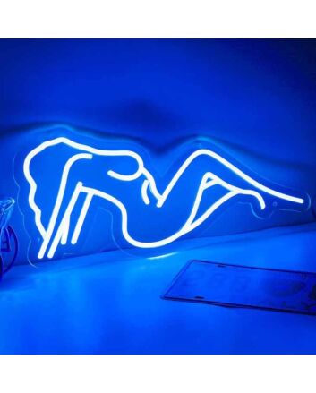 Sexy Female Body Lines Alluring Neon Sign