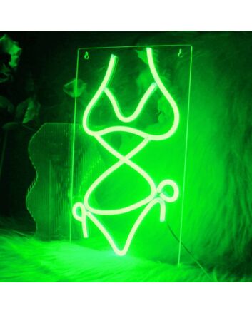 Sexy Bikini Outfit Stylish Neon Sign