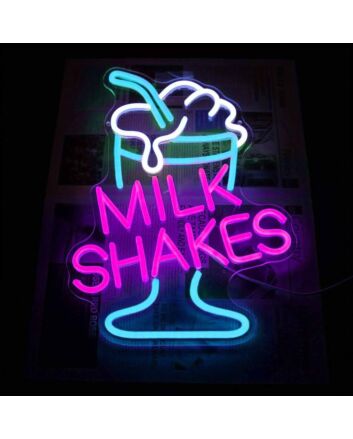 Customize Milk Shakes Ice Cream Refreshing Neon Sign