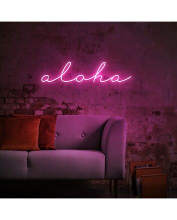 Hawaii Aloha Neon Sign for Tropical and Relaxing Decor