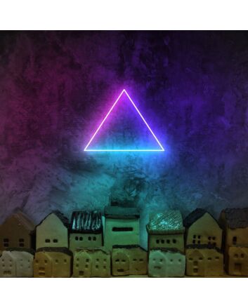 Equilateral Triangle Neon Sign for Modern and Geometric Decor