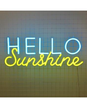 Hello Sunshine Neon Sign for Positive and Happy Decor