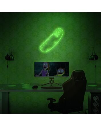 Rick And Morty Pickle Rick Neon Sign for Fans and Fun Spaces