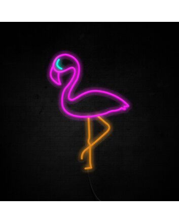 Flamingo 2 Neon Sign for Tropical and Fun Decor