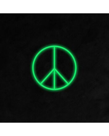 Peace Sign Neon Sign for Positive and Peaceful Spaces