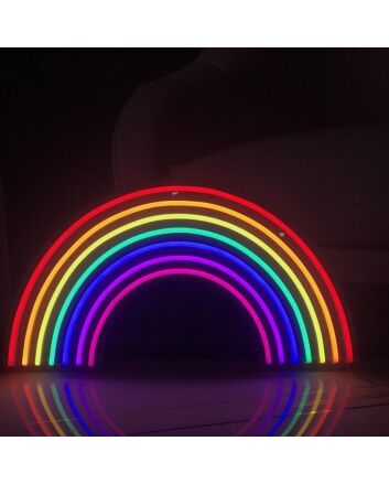 Rainbow Neon Sign for Colorful and Fun Decor