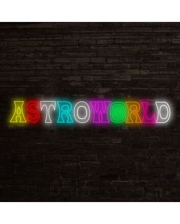 Astroworld Neon Sign for Music Lovers and Fans