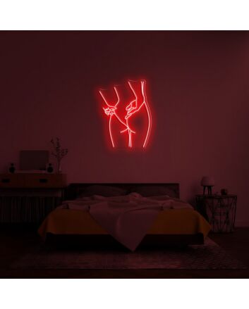 Peachy V2 Neon Sign for Fun and Playful Decor