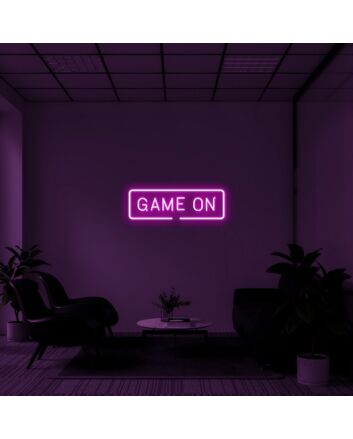 Game On Neon Sign for Gamers and Entertainment Spaces