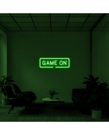 Game On Neon Sign for Gamers and Entertainment Spaces