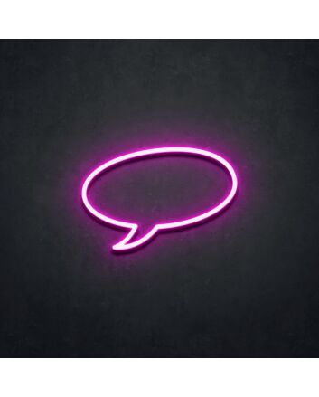 Comic Speech Bubble Neon Sign for Fun and Creative Decor