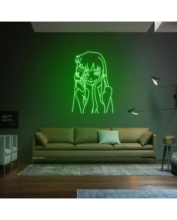 Tomie Neon Sign for Horror and Manga Enthusiasts