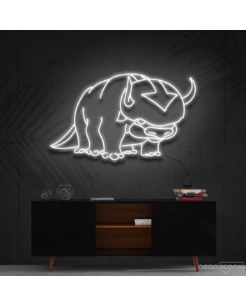 Appa Avatar Neon Sign for Anime and Animation Fans