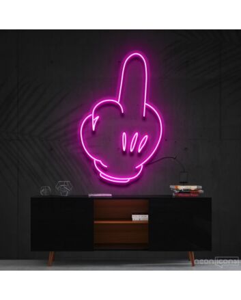 Bad Attitude Mickey Neon Sign for Edgy and Unique Decor