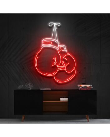 Boxing Gloves Multicolour Neon Sign for Sports Enthusiasts