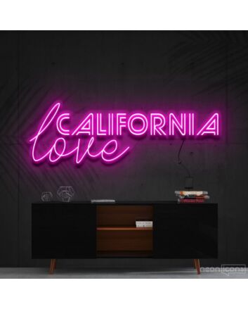 California Love Neon Sign for Beach and Relaxing Decor