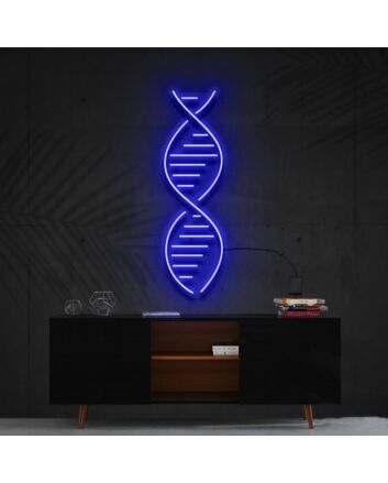 Dna Neon Sign for Science and Biology Enthusiasts