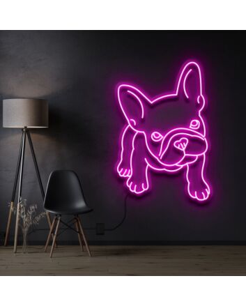French Bulldog Puppy Neon Sign for Dog Lovers and Pet Spaces